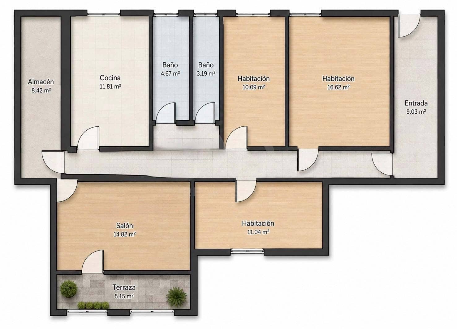3 soverom Leilighet til salgs i Madrid by - € 365 700 (Ref: 9987366)