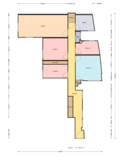 Apartamento de 3 habitaciones en Madrid ciudad en venta - 740.000 € (Ref: 9987456)