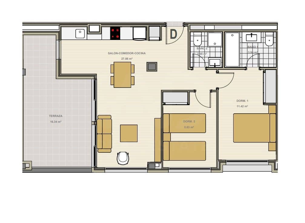 2 sypialnia Apartament na sprzedaż w Denia z basenem - 349 000 € (Ref: 9987501)