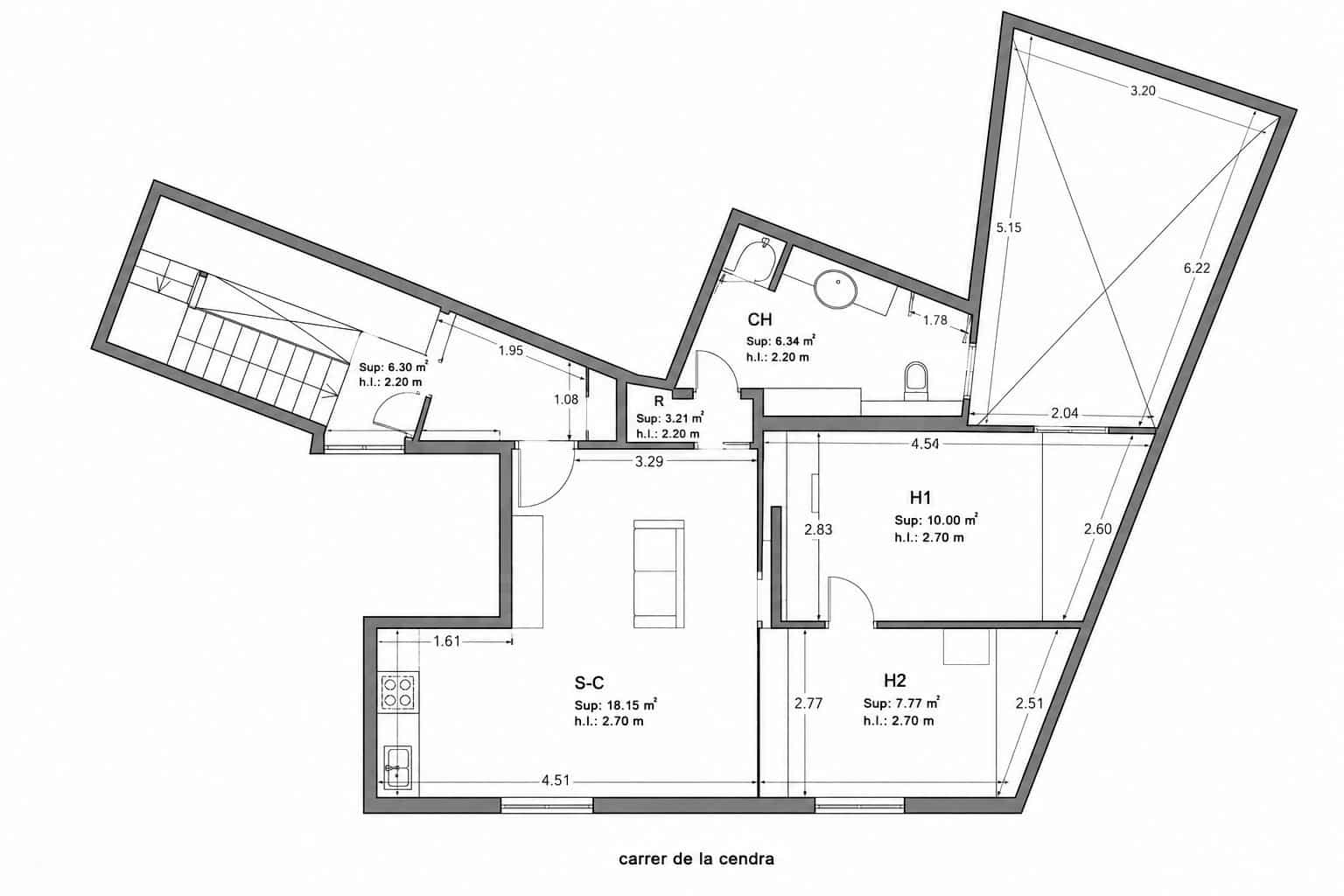 1 soverom Leilighet til salgs i Barcelona by - € 265 000 (Ref: 9987503)