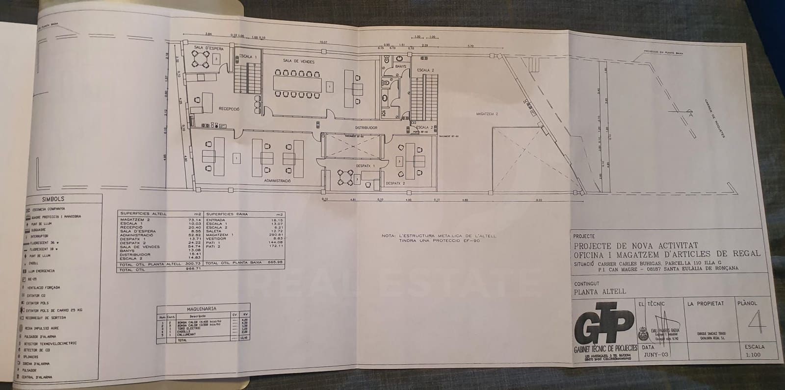 Erhverv til salg i Santa Eulalia de Roncana med garage - € 444.000 (Ref: 9987557)