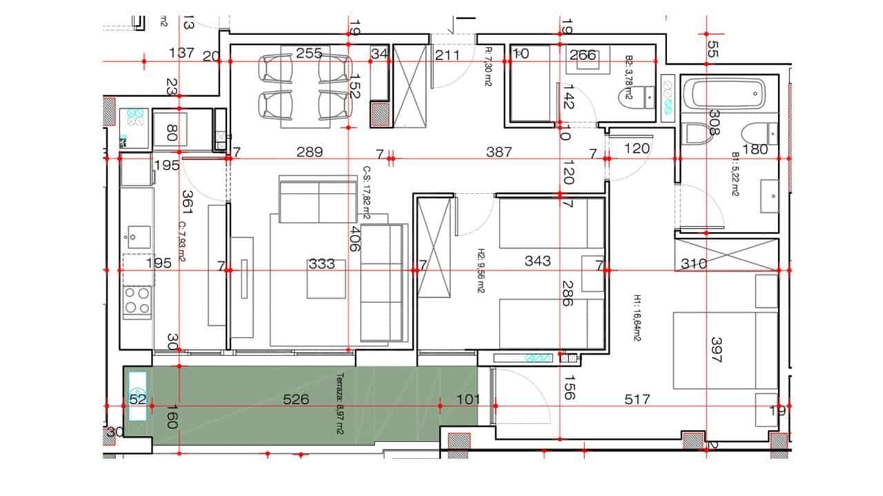 Apartamento de 2 habitaciones en Tarragona ciudad en venta - 250.000 € (Ref: 9987585)