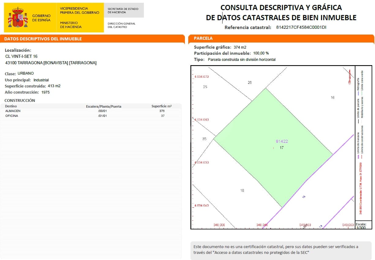 Kommersiell till salu i Tarragona stad - 185 000 € (Ref: 9987609)