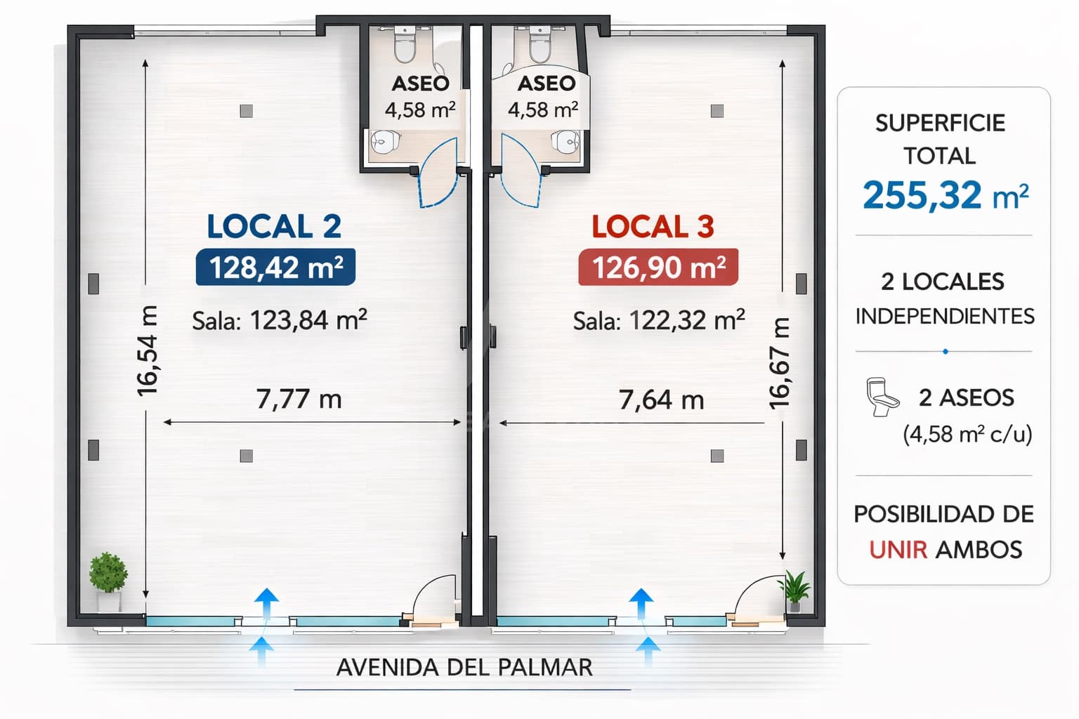 2 soverom Kommersiell til leie i Murcia by - € 1 450 (Ref: 9987659)
