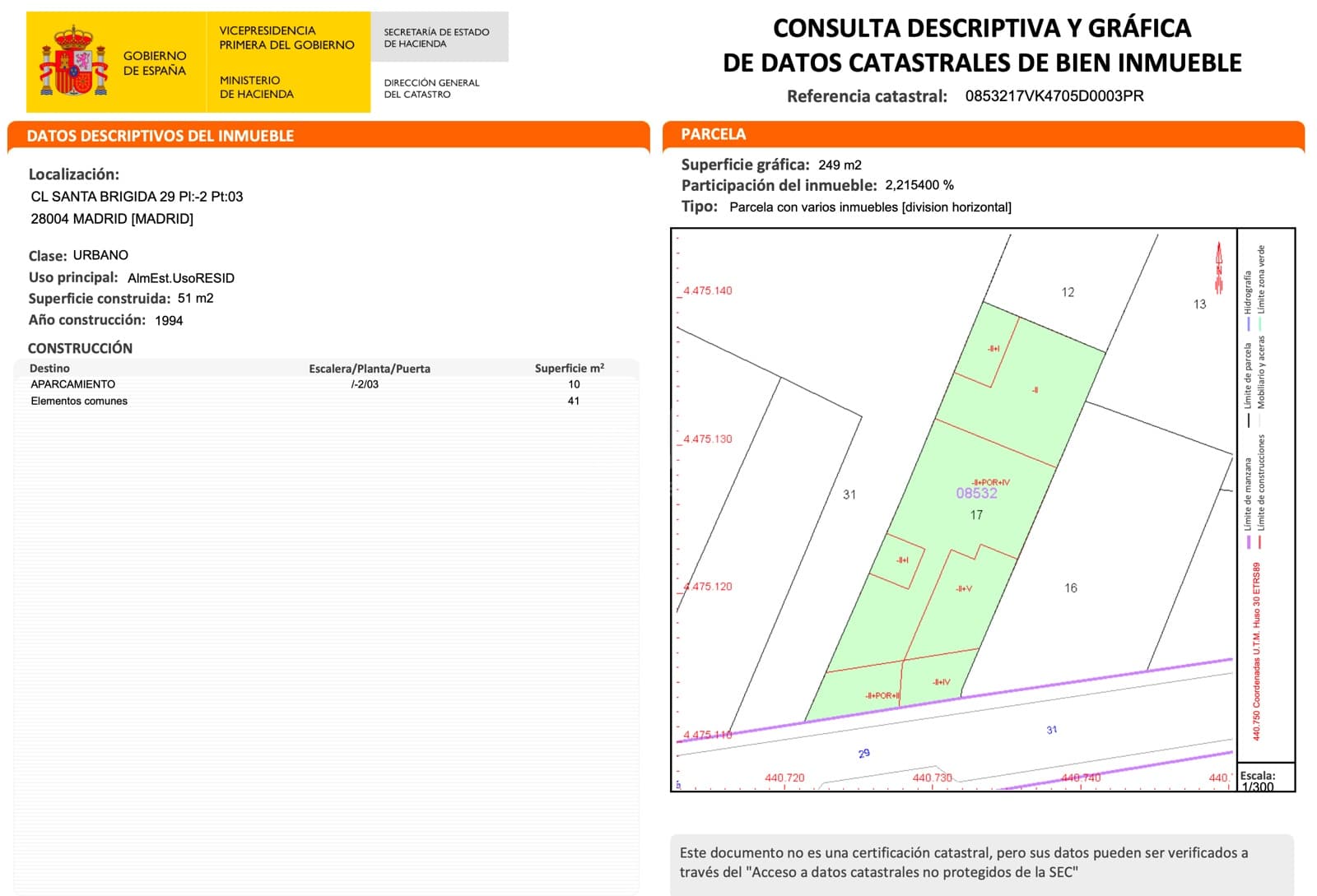 Garage in vendita in Madrid citta - 10.000 € (Rif: 9987705)