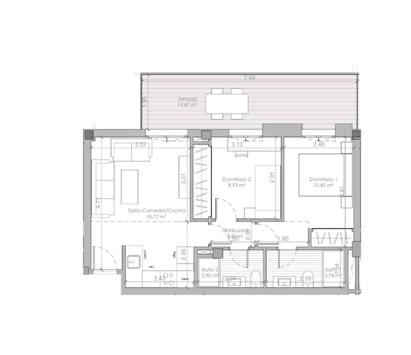 2 soveværelse Lejlighed til salg i Las Lagunas de Mijas med swimmingpool garage - € 319.250 (Ref: 9987736)