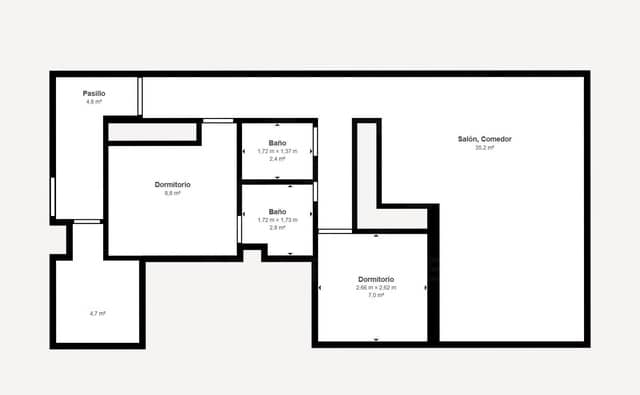 Appartement de 3 chambres à louer à Universidad, Madrid ville - 3 200 € (Ref: 9987882)