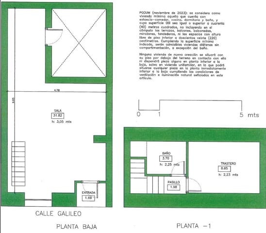 1 slaapkamer Commercieel te huur in Madrid stad - € 850 (Ref: 9987932)
