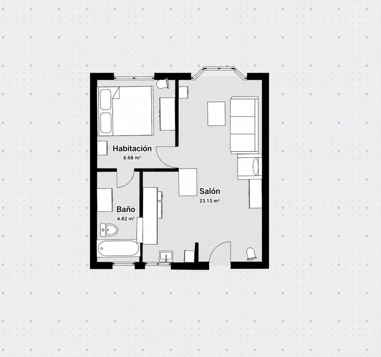1 sovrum Lägenhet till salu i Teruel stad - 124 000 € (Ref: 9987953)