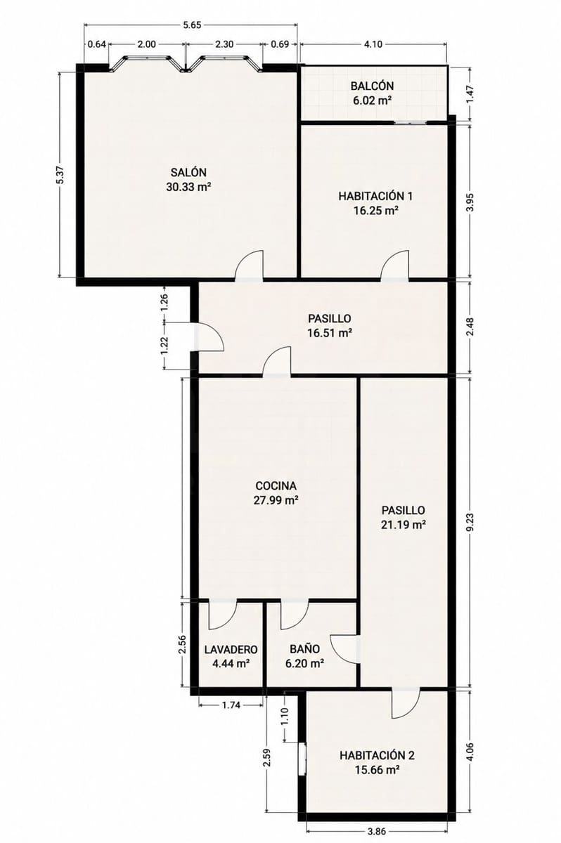 2 Zimmer Apartment zu verkaufen in Valencia Stadt - 159.000 € (Ref: 9988040)