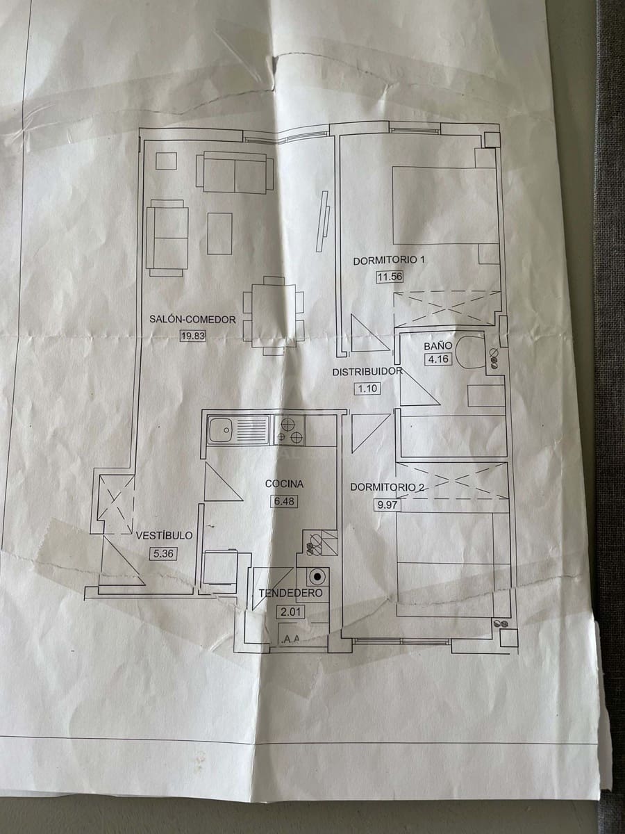 2 Zimmer Apartment zu verkaufen in Madrid Stadt mit Garage - 309.000 € (Ref: 9988047)