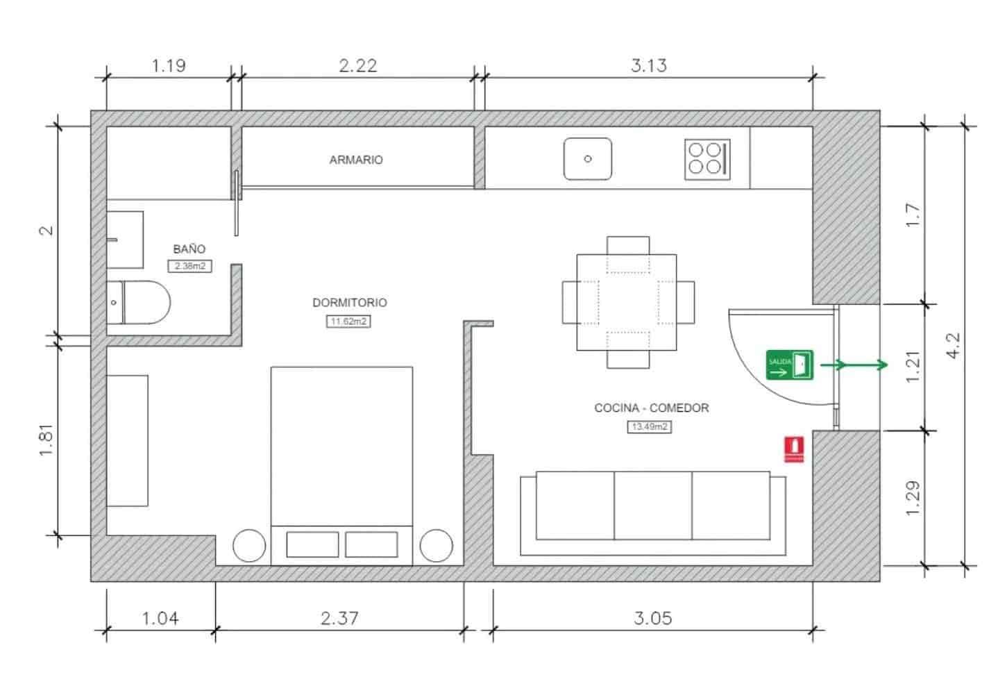 1 soverom Leilighet til salgs i Madrid by - € 330 000 (Ref: 9988092)
