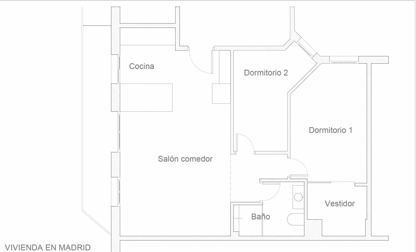 2 camera da letto Appartamento in vendita in Madrid citta - 345.000 € (Rif: 9988095)