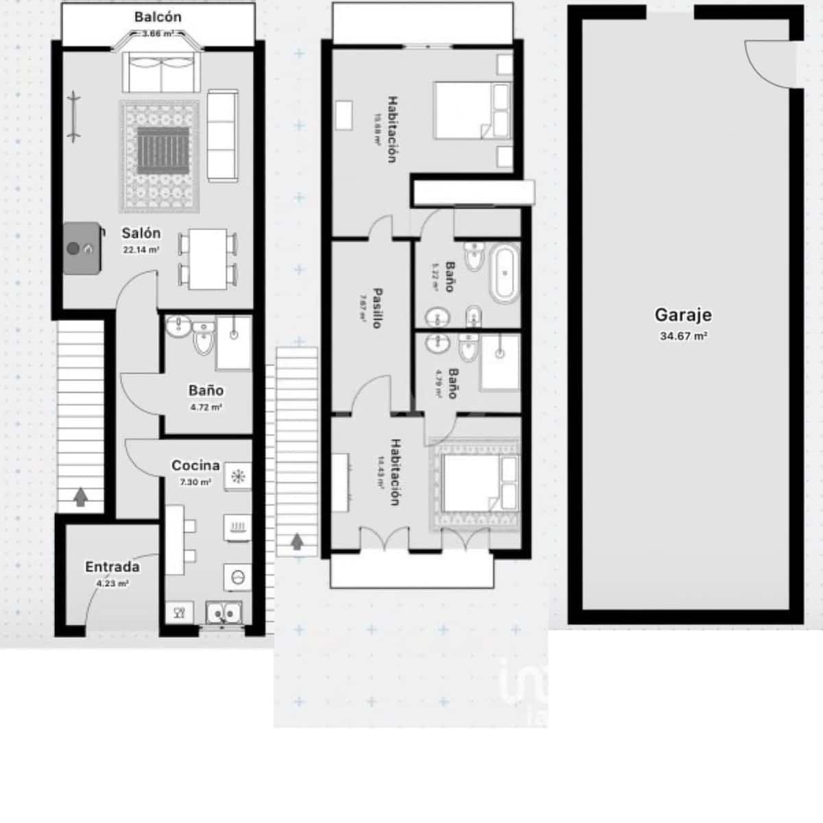 3 quarto Moradia em Banda para venda em Teruel cidade - 399 000 € (Ref: 9988096)