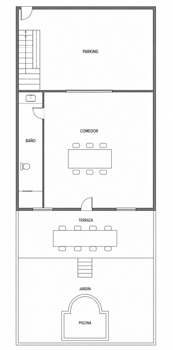 4 slaapkamer Rijtjeshuis te koop in Tarragona stad met zwembad garage - € 379.000 (Ref: 9988225)