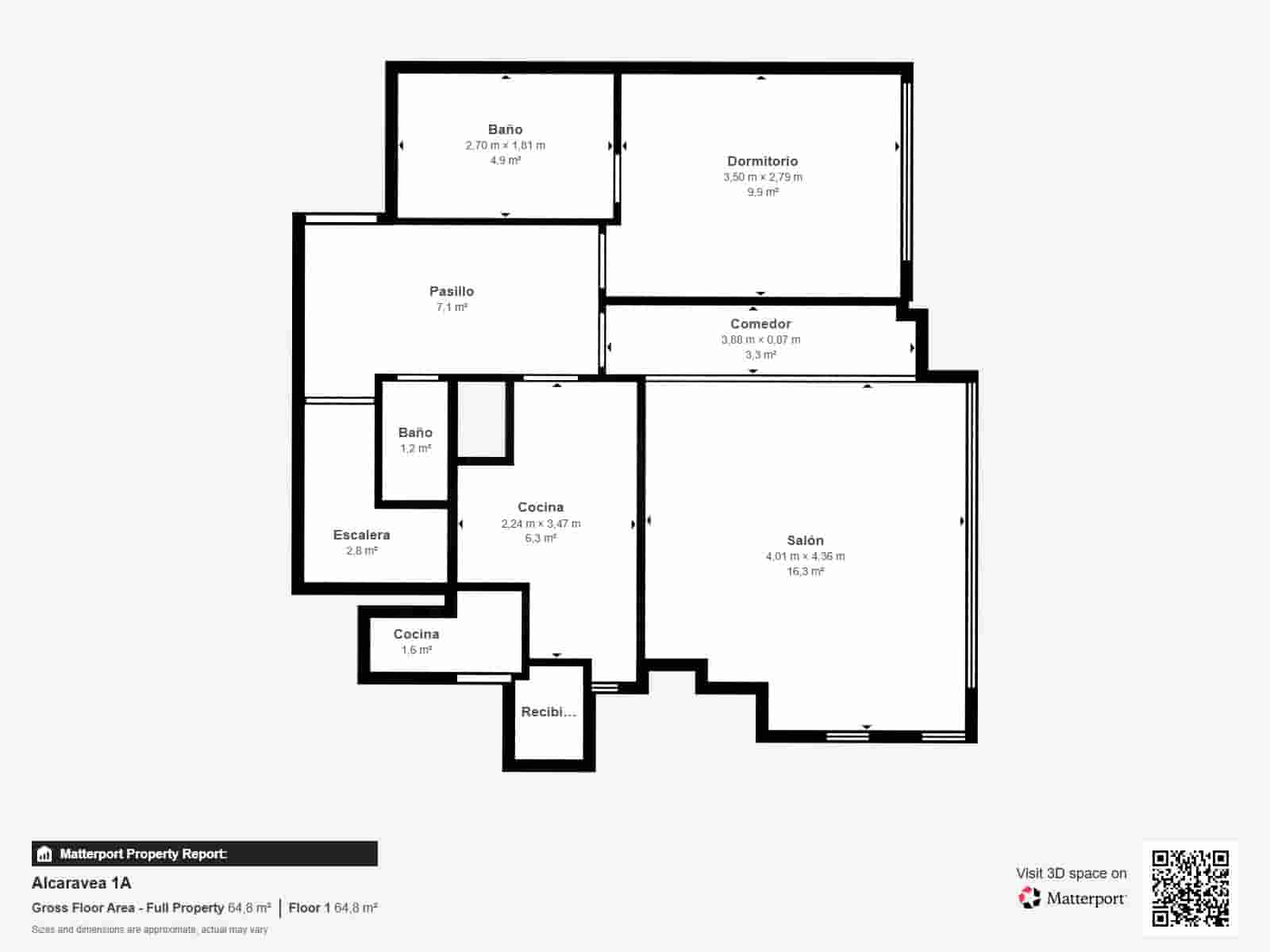 3 sypialnia Apartament na sprzedaż w Miasto Madryt z basenem garażem - 530 000 € (Ref: 9988315)