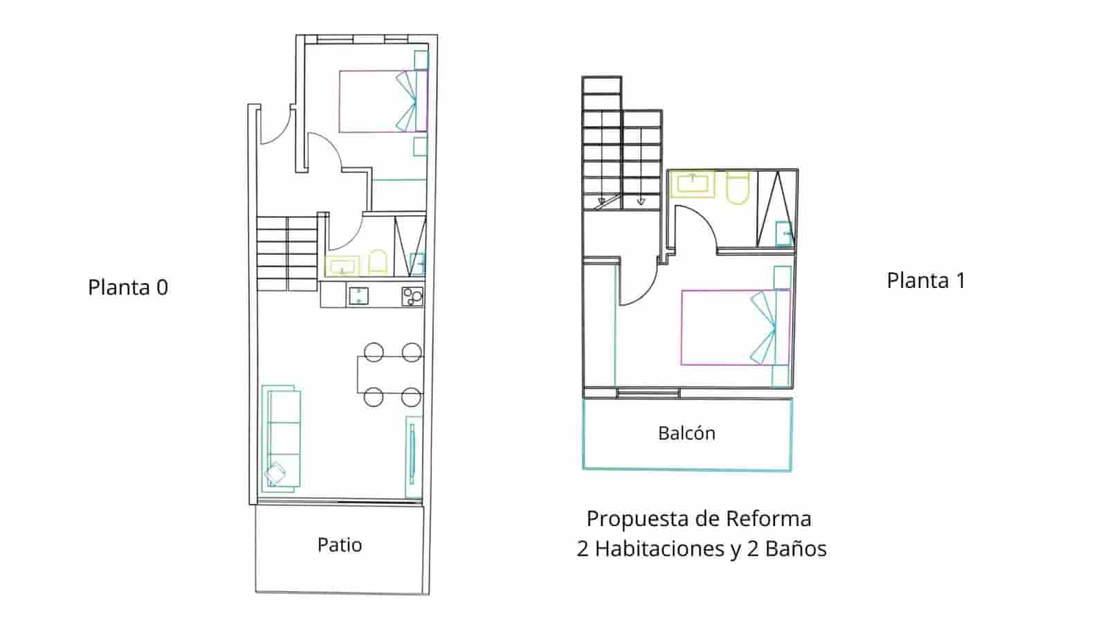 2 slaapkamer Rijtjeshuis te koop in Santa Cruz de Tenerife met zwembad - € 300.000 (Ref: 9988333)