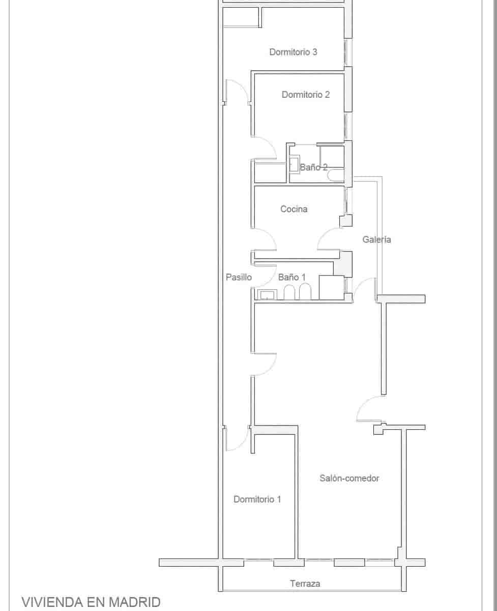 3 sovrum Lägenhet till salu i Madrid stad - 325 000 € (Ref: 9988403)