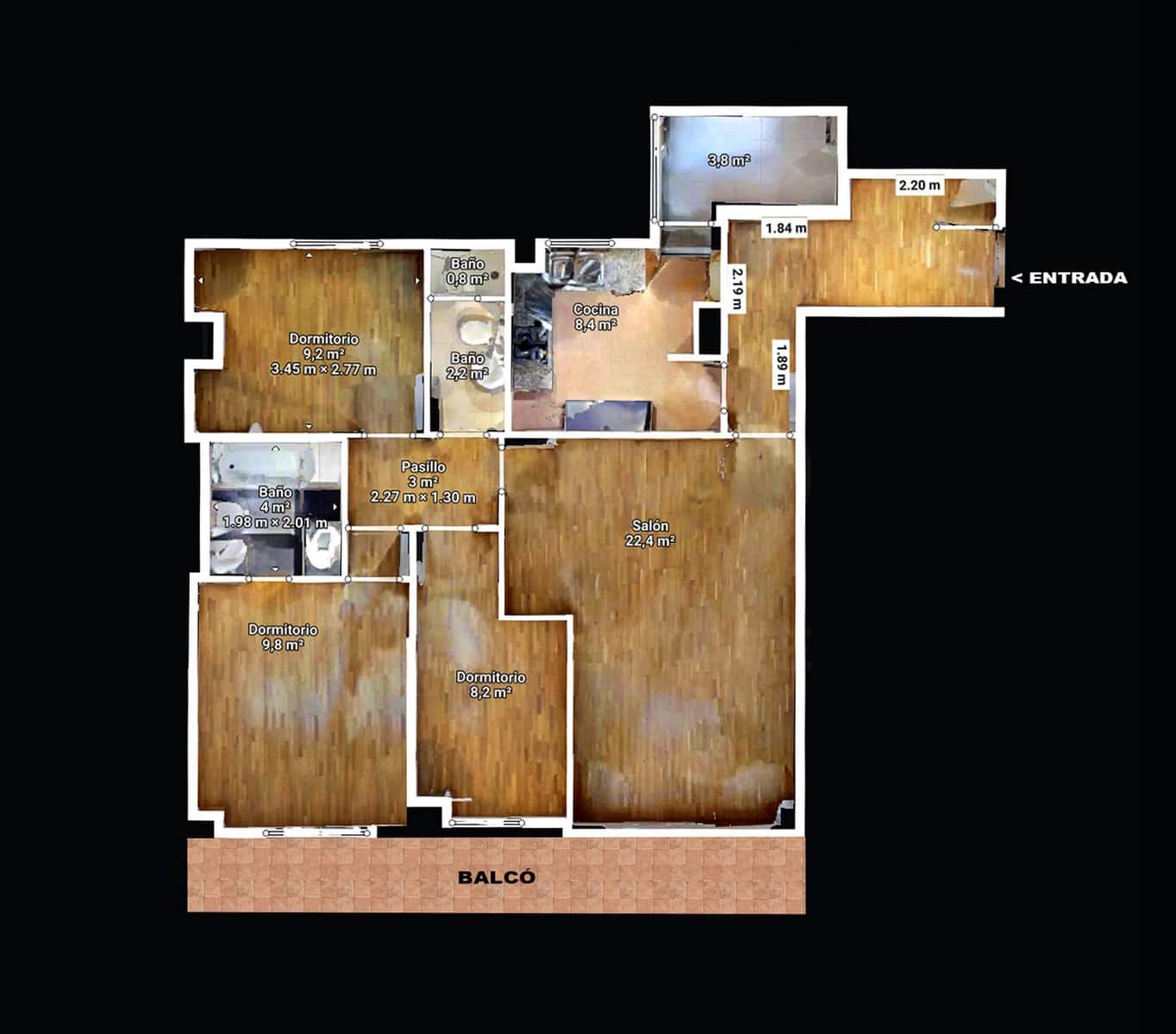 3 sovrum Lägenhet till salu i Tarragona stad med garage - 244 000 € (Ref: 9988463)