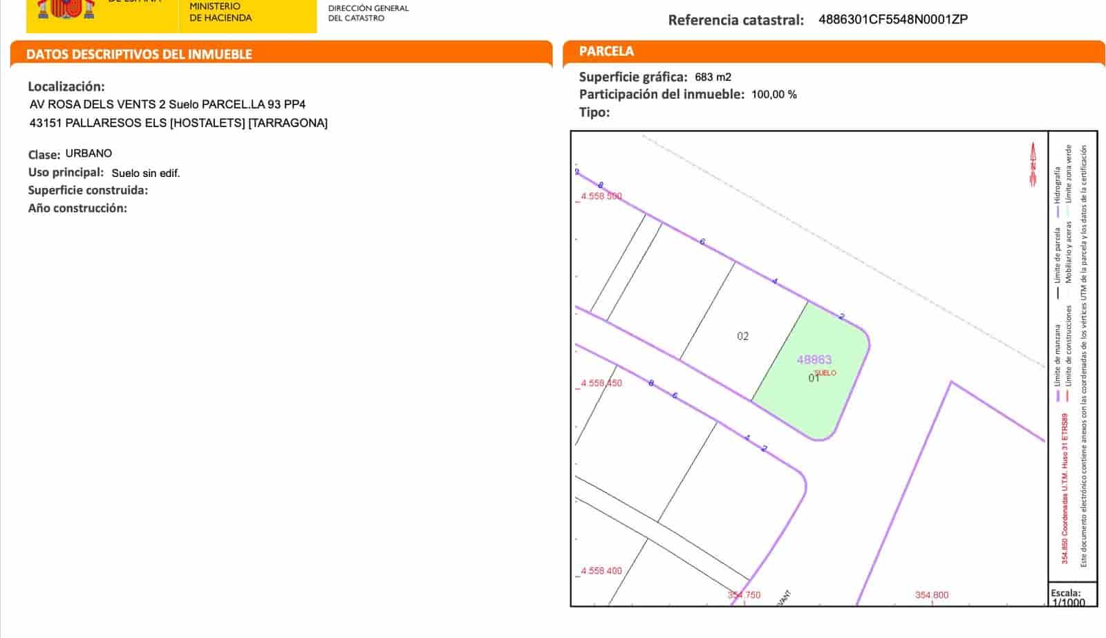 Bauplatz zu verkaufen in Tarragona Stadt - 82.000 € (Ref: 9988466)