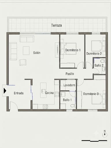 3 sypialnia Apartament na sprzedaż w Miasto Malaga z garażem - 349 900 € (Ref: 9988475)