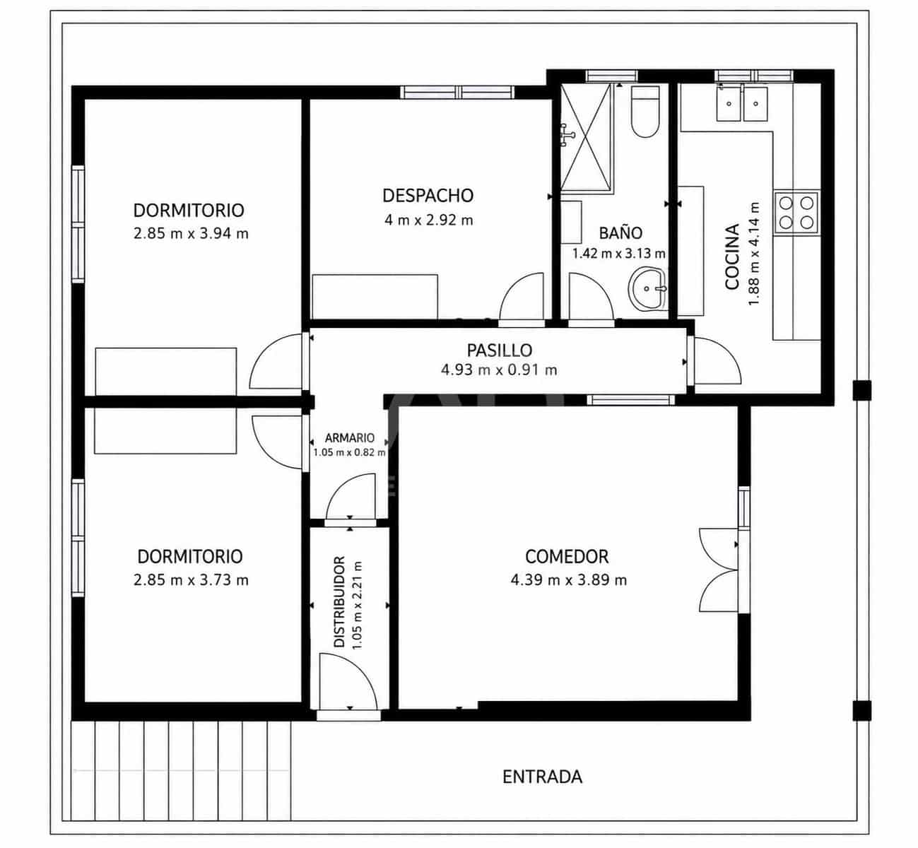 4 soverom Hus til salgs i Barcelona by med svømmebasseng garasje - € 365 000 (Ref: 9988596)