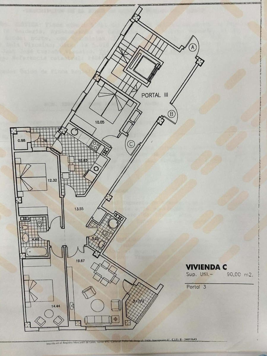 3 sypialnia Apartament na sprzedaż w Miasto Leon - 90 000 € (Ref: 9988666)