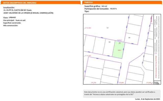 Bouwgrond te koop in León stad - € 39.000 (Ref: 9988669)