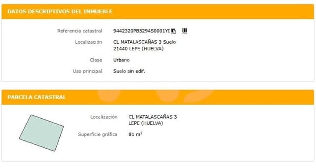 Bauplatz zu verkaufen in Huelva Stadt - 45.000 € (Ref: 9988681)