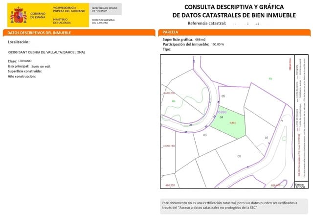 Building Plot for sale in Barcelona city - € 28,500 (Ref: 9988800)