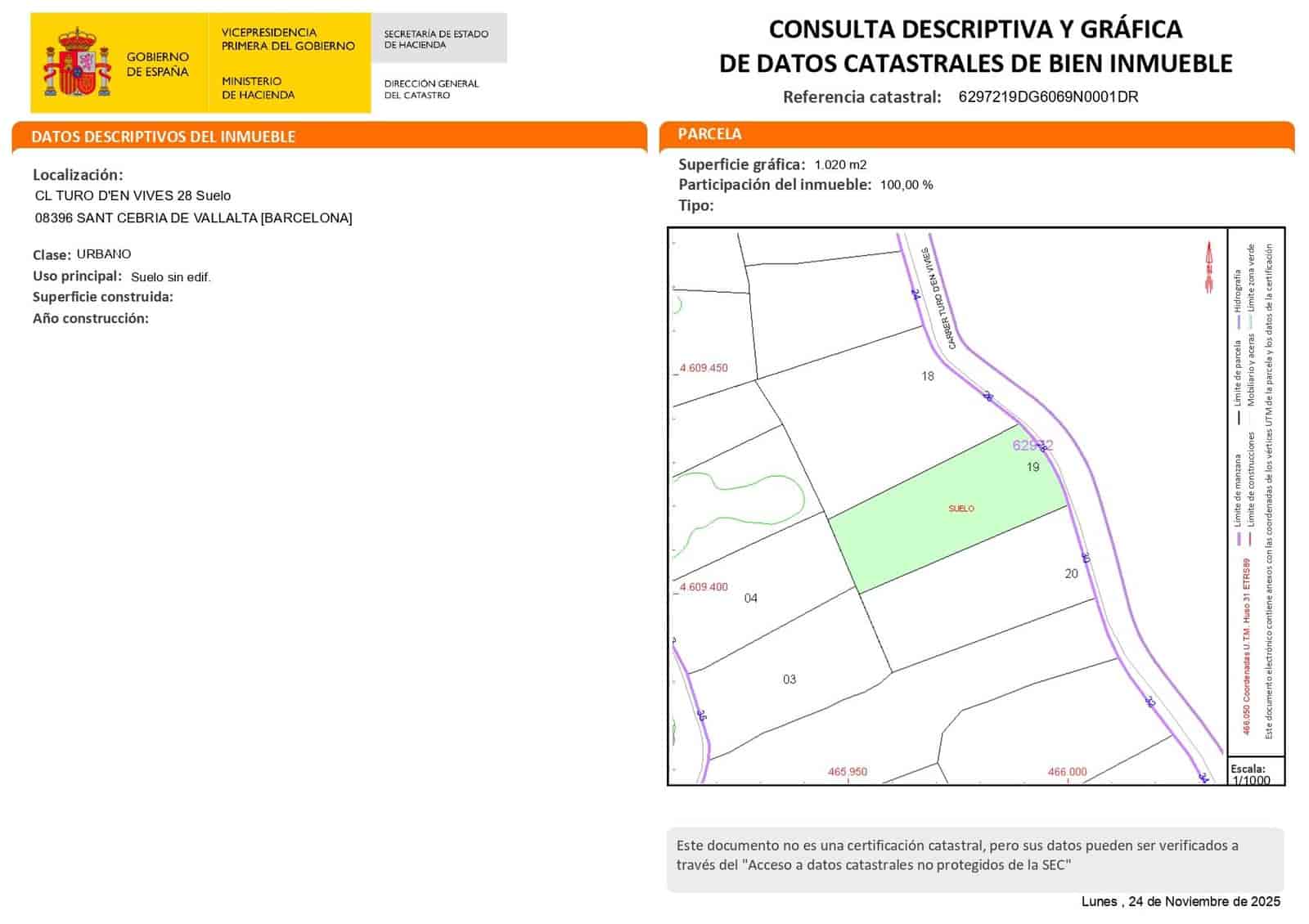 Byggetomt til salgs i Barcelona by - € 51 000 (Ref: 9988827)