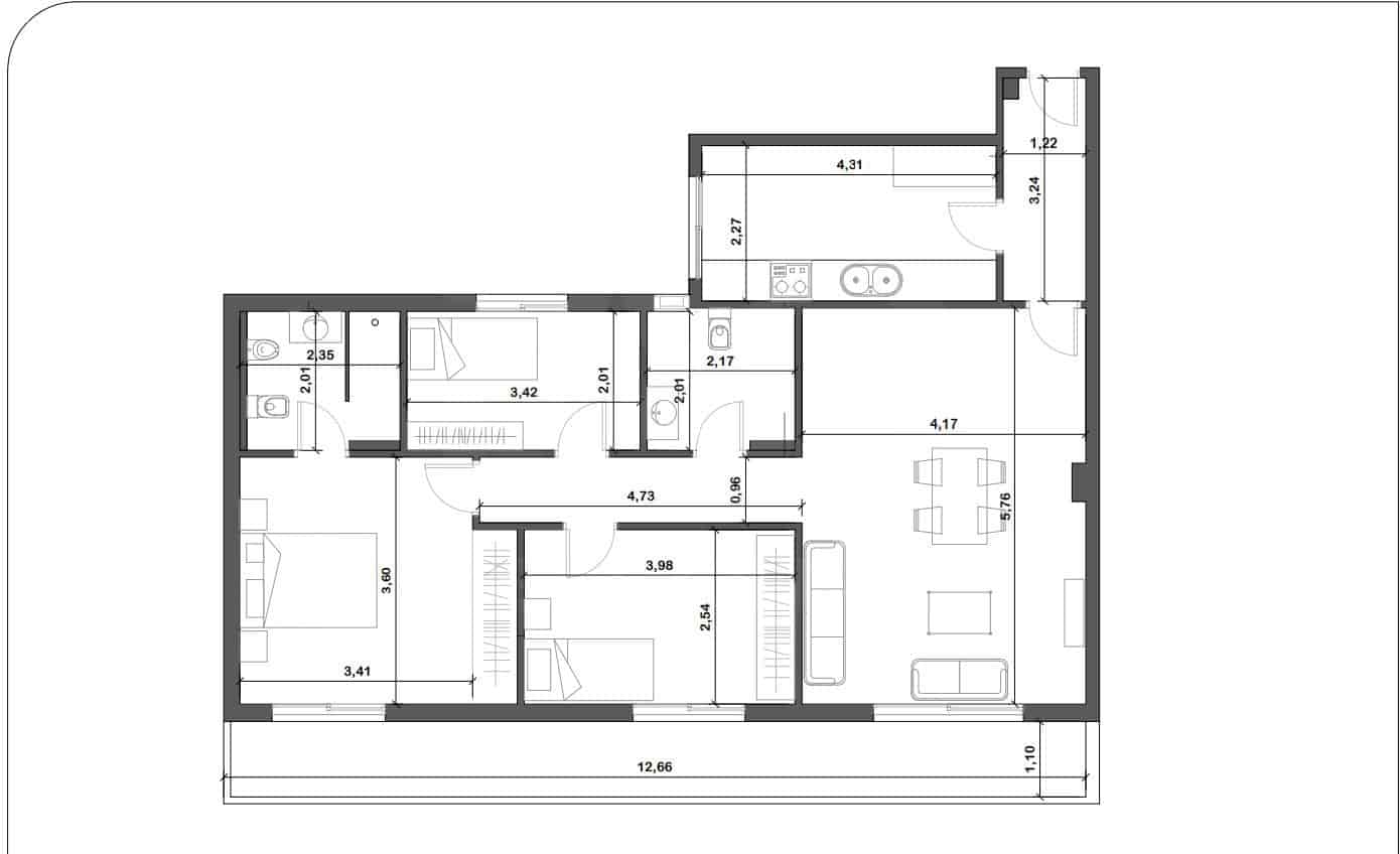 3 soveværelse Lejlighed til salg i Cubelles - € 325.000 (Ref: 9988857)