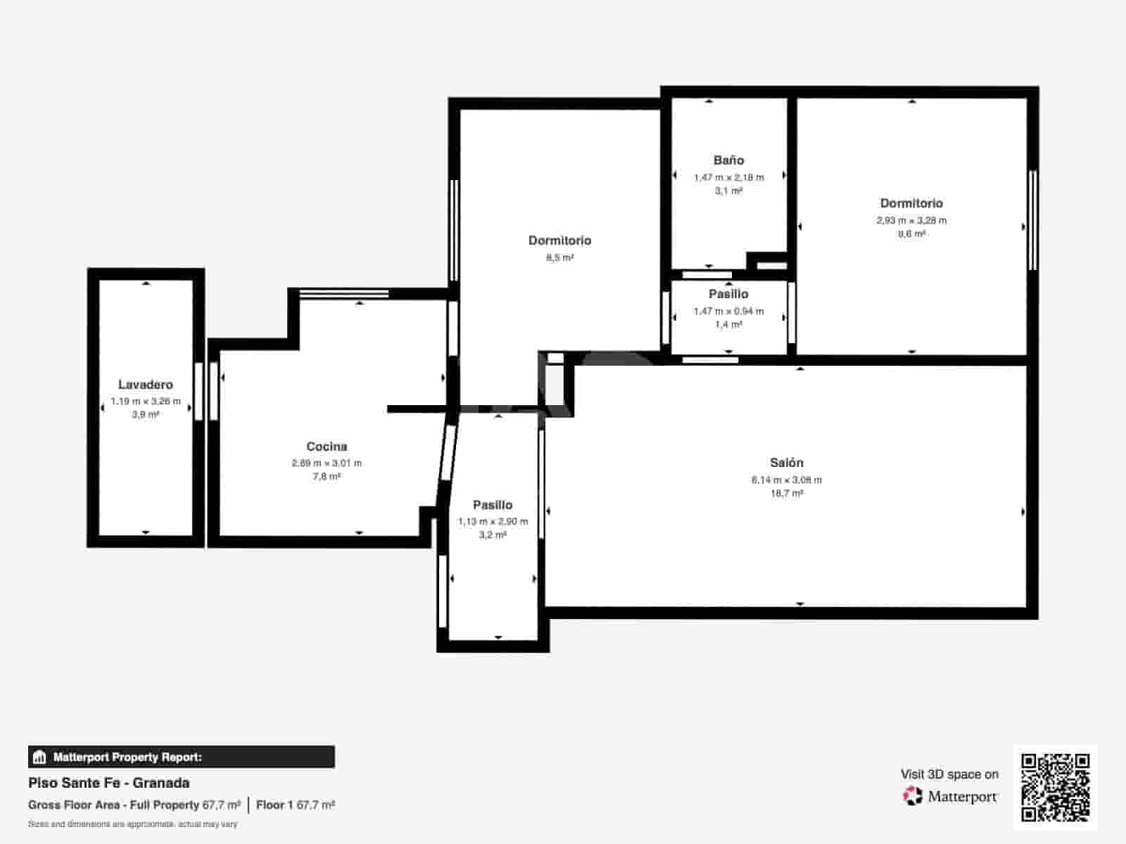 Apartamento de 2 habitaciones en Granada ciudad en venta con garaje - 89.000 € (Ref: 9988897)
