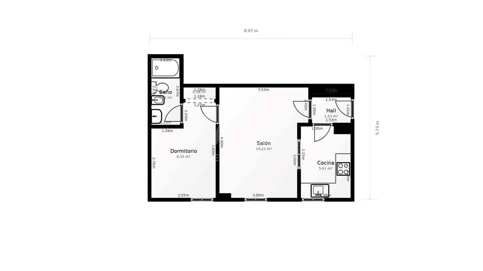 1 soverom Leilighet til salgs i Cadiz by - € 139 900 (Ref: 9988906)