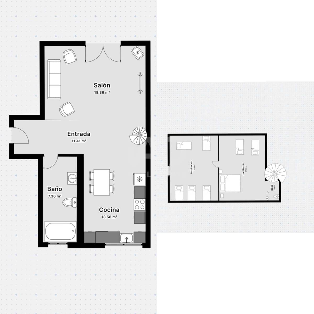 2 chambre Appartement à vendre à Teruel ville - 129 000 € (Ref: 9988976)