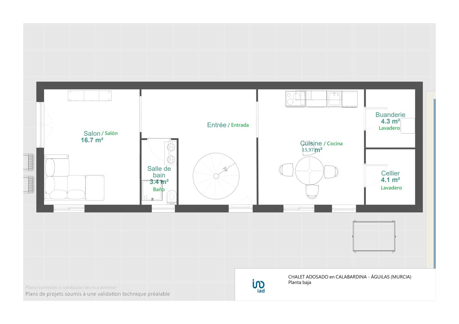 3 soveværelse Rækkehus til salg i Calabardina med swimmingpool - € 350.000 (Ref: 9989005)