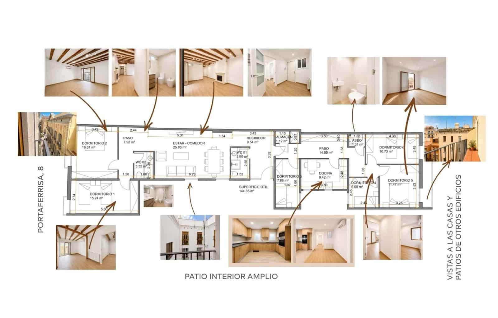 6 soverom Leilighet til salgs i Barcelona by - € 760 000 (Ref: 9989086)