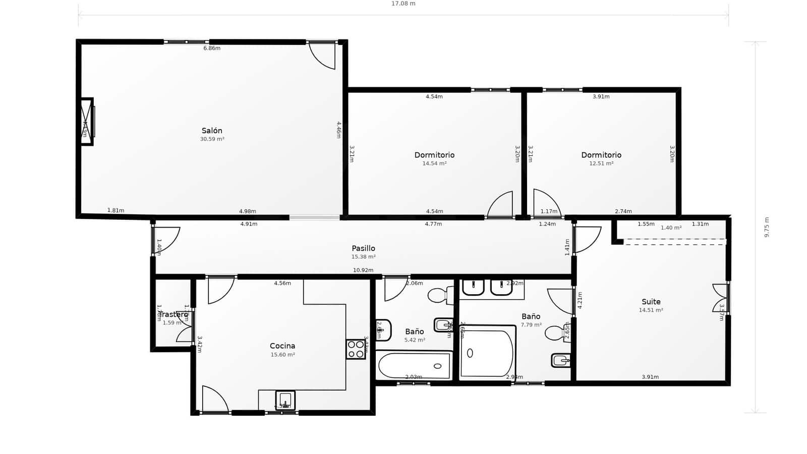3 Zimmer Haus zu verkaufen in Cadiz Stadt mit Pool - 270.000 € (Ref: 9990109)