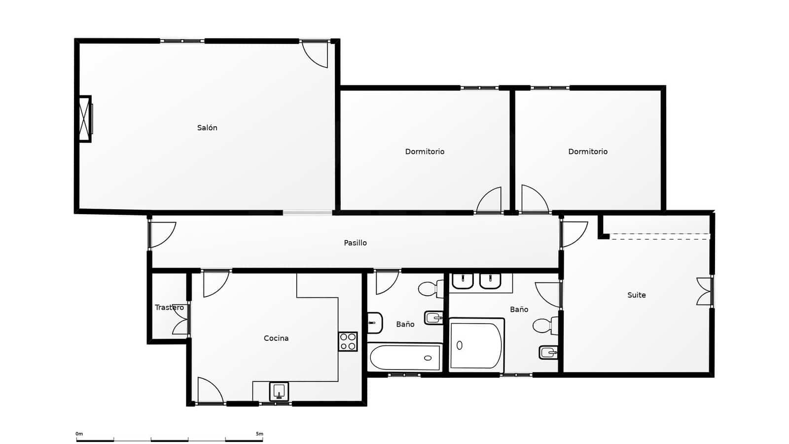 3 Zimmer Haus zu verkaufen in Cadiz Stadt mit Pool - 270.000 € (Ref: 9990109)