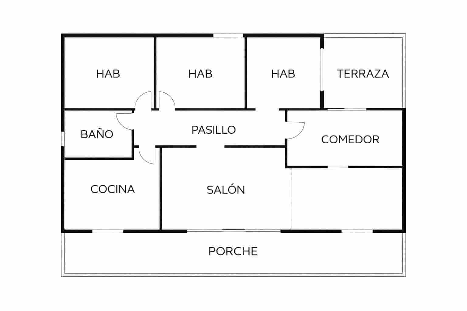 3 chambre Maison de Ville à vendre à Madrid ville avec piscine - 389 000 € (Ref: 9990969)