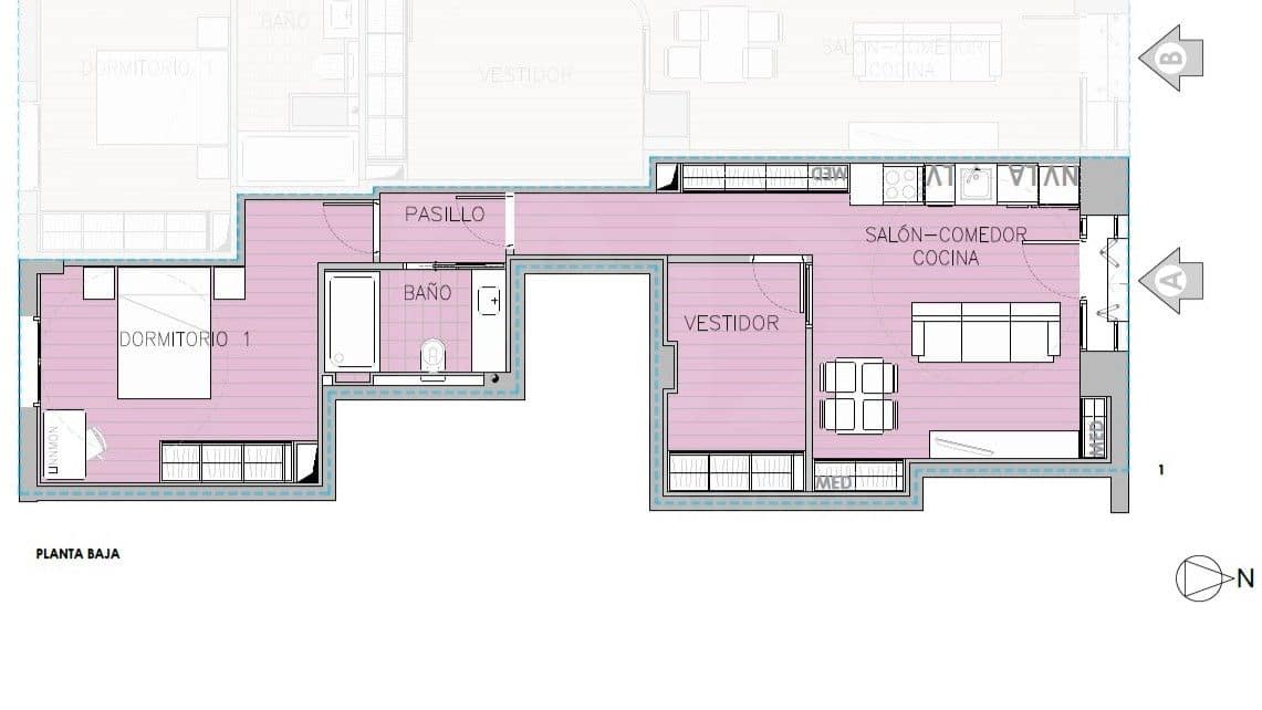 1 soverom Leilighet til salgs i Madrid by - € 540 000 (Ref: 9990988)