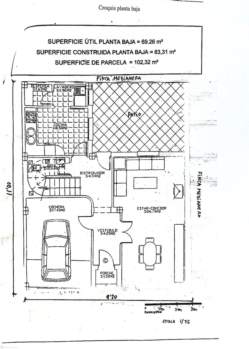 3 soveværelse Rækkehus til salg i Granada by med garage - € 230.000 (Ref: 9991063)