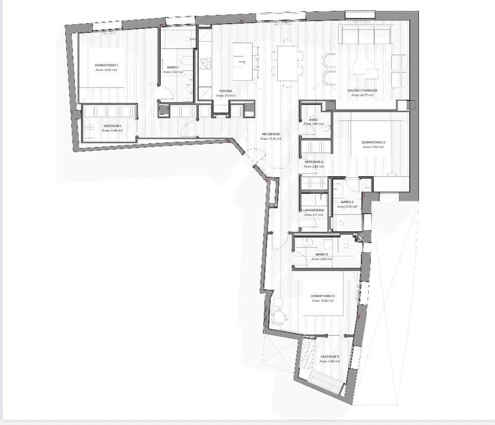 3 soverom Leilighet til salgs i Madrid by - € 1 650 000 (Ref: 9991197)