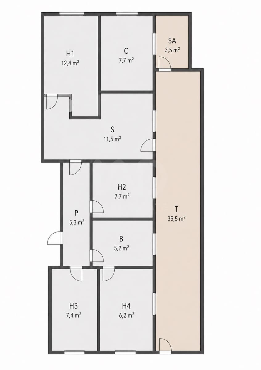 3 soveværelse Penthouse til salg i Barcelona by - € 160.000 (Ref: 9991442)