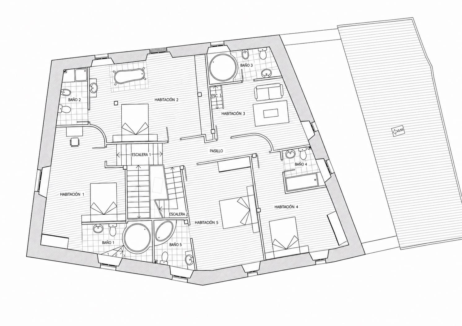 9 sovrum Finca/Hus på landet till salu i Burgos stad - 475 000 € (Ref: 9991468)