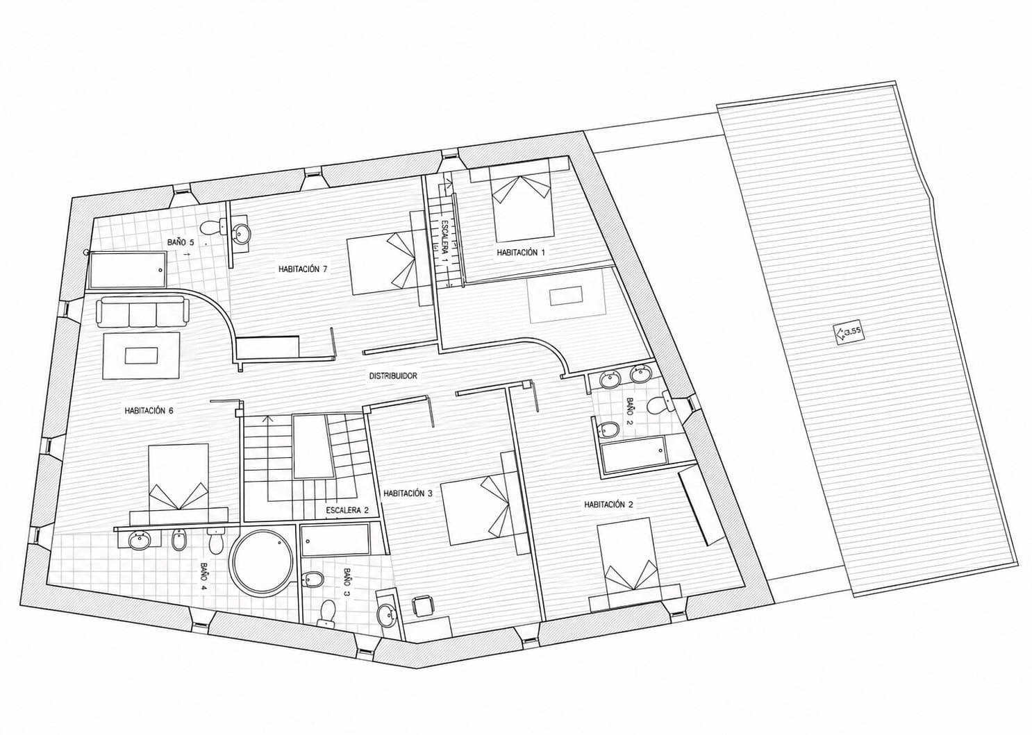 9 sovrum Finca/Hus på landet till salu i Burgos stad - 475 000 € (Ref: 9991468)