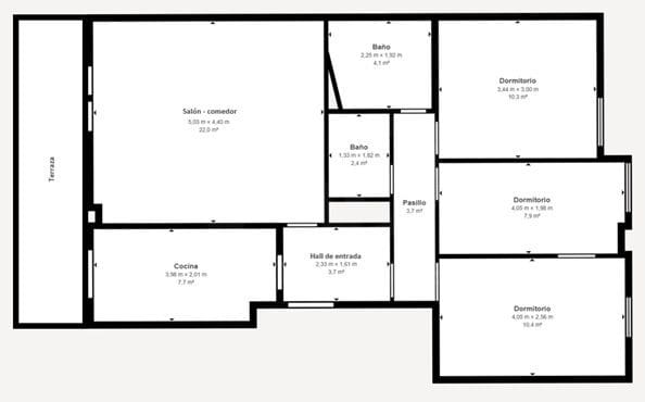 3 soveværelse Lejlighed til salg i Madrid by med garage - € 690.000 (Ref: 9993718)