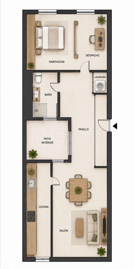 1 soverom Leilighet til salgs i Barcelona by - € 159 000 (Ref: 9995423)