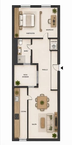 1 soverom Leilighet til salgs i El Barri Gòtic, Barcelona by - € 159 000 (Ref: 9995423)