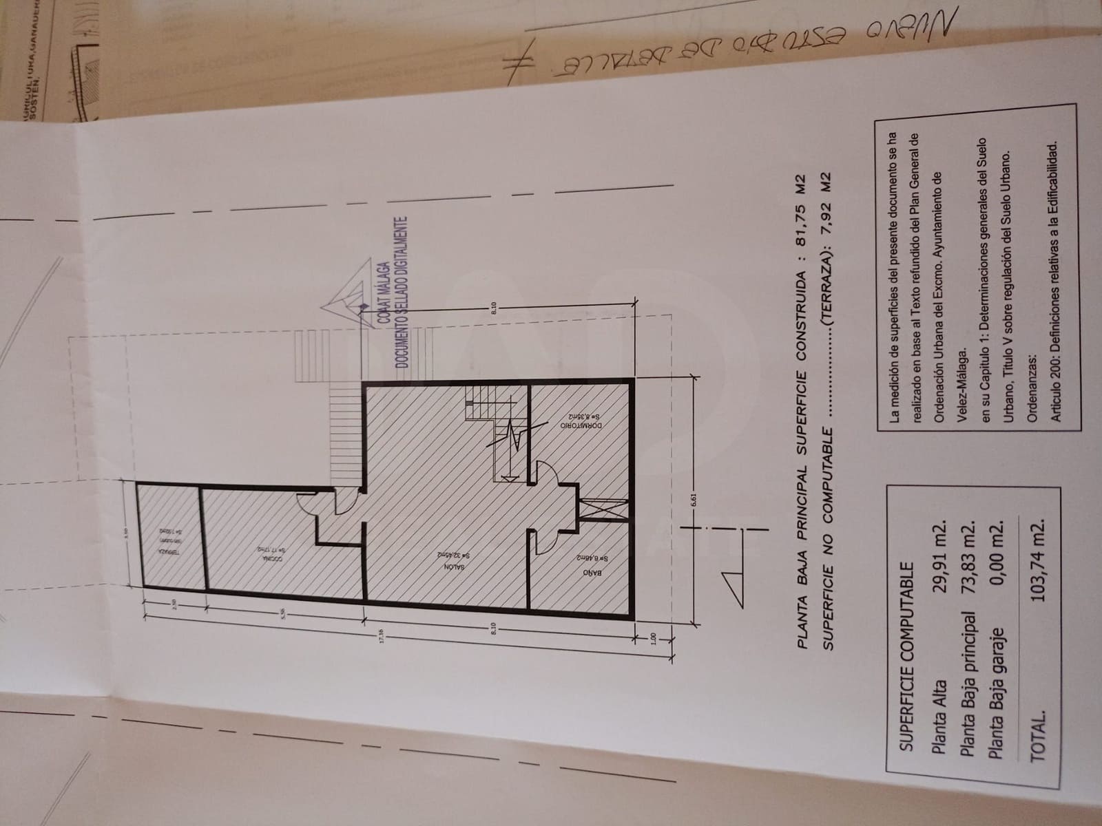 3 soveværelse Byhus til salg i Velez-Malaga med garage - € 400.000 (Ref: 9996540)